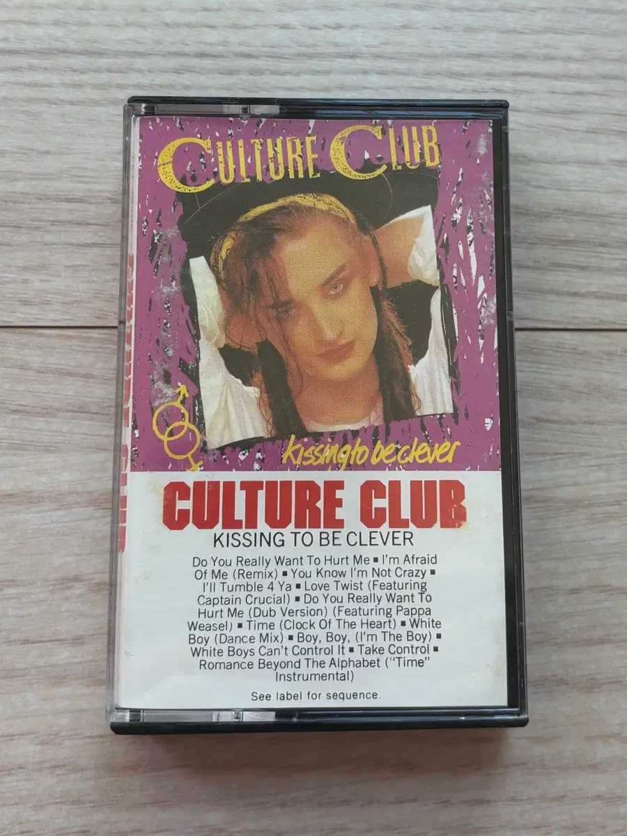 컬처 클럽 CULTURE CLUB Kissing to Be Clever 키싱 투 비 클레버 카세트 테이프 미국 초판 음반 앨범