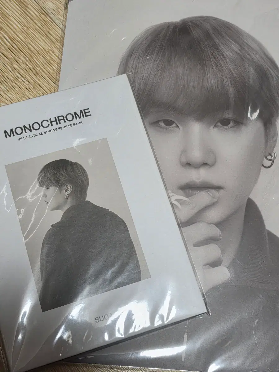 방탄소년단 슈가 MONOCHROME 모노크롬 프포, 엽서북