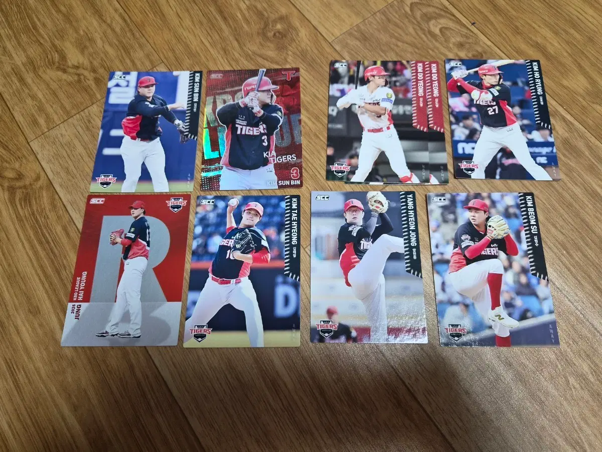KIA 기아 타이거즈 scc 2026 kbo 크보 카드 기아 포카 김선빈 김호령 김도영 정해영 김태형 양현종 김범수