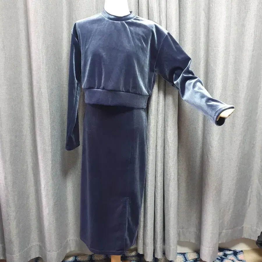 벨벳 밴딩 투피스셋업
