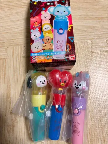 BT21 라이트 스틱 참 3종 묶음 판매