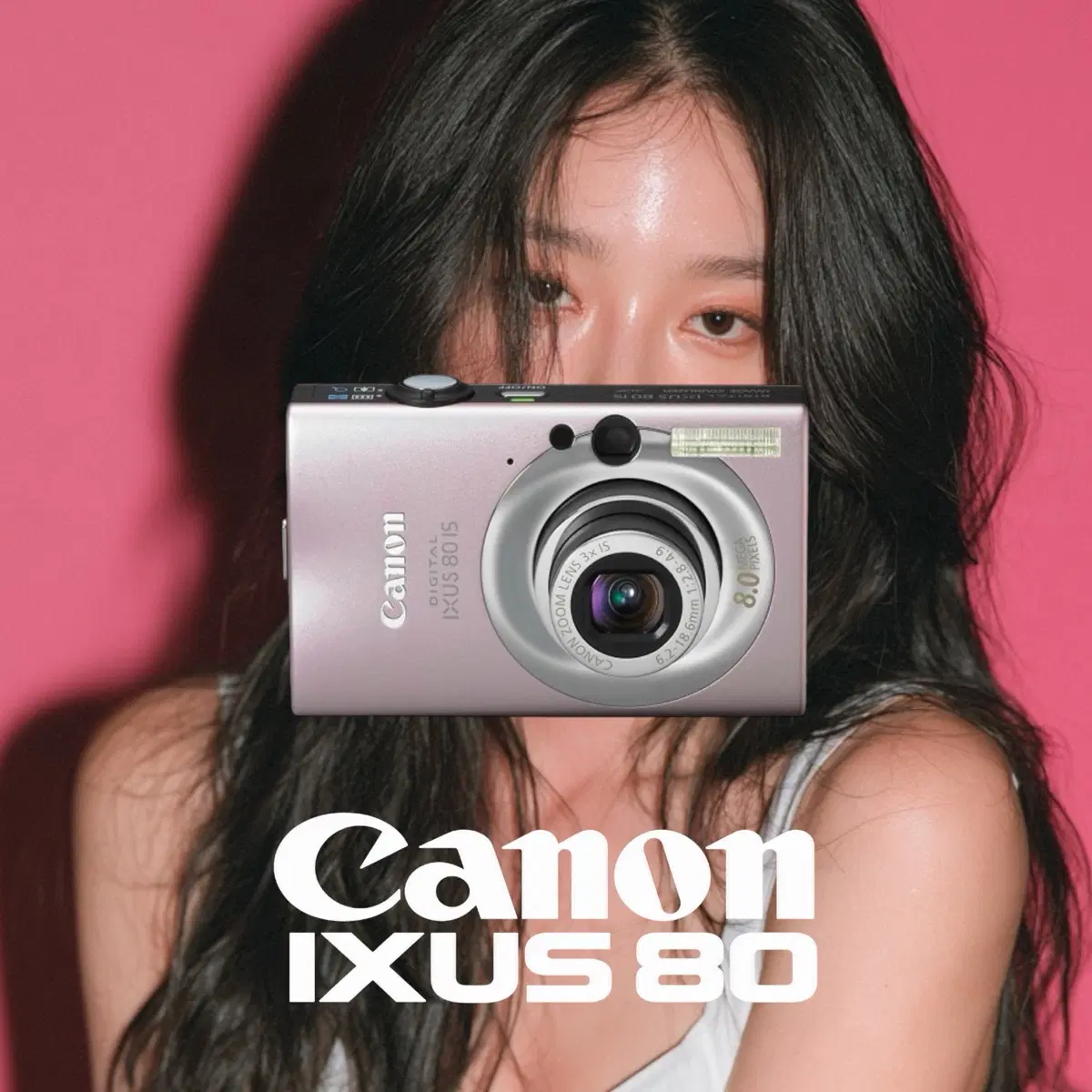 S급)캐논 익서스 80 Pink (CANON IXUS 80) 빈티지 디카