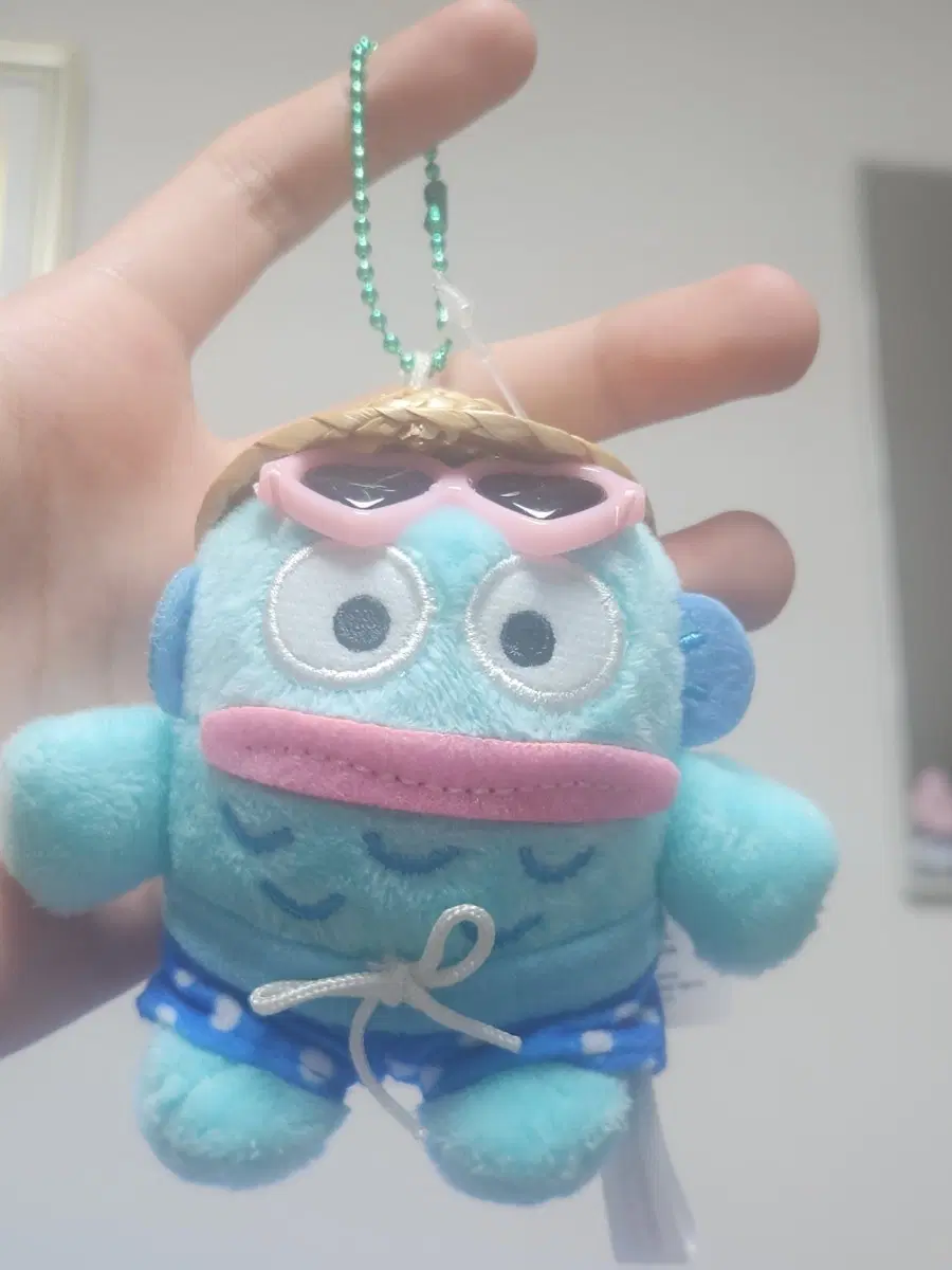 밀짚모자 한교동 인형 키링
