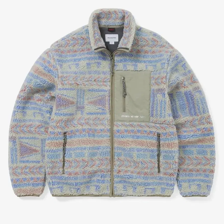 디스이즈네버댓 SP Sherpa Fleece Jacket Stone