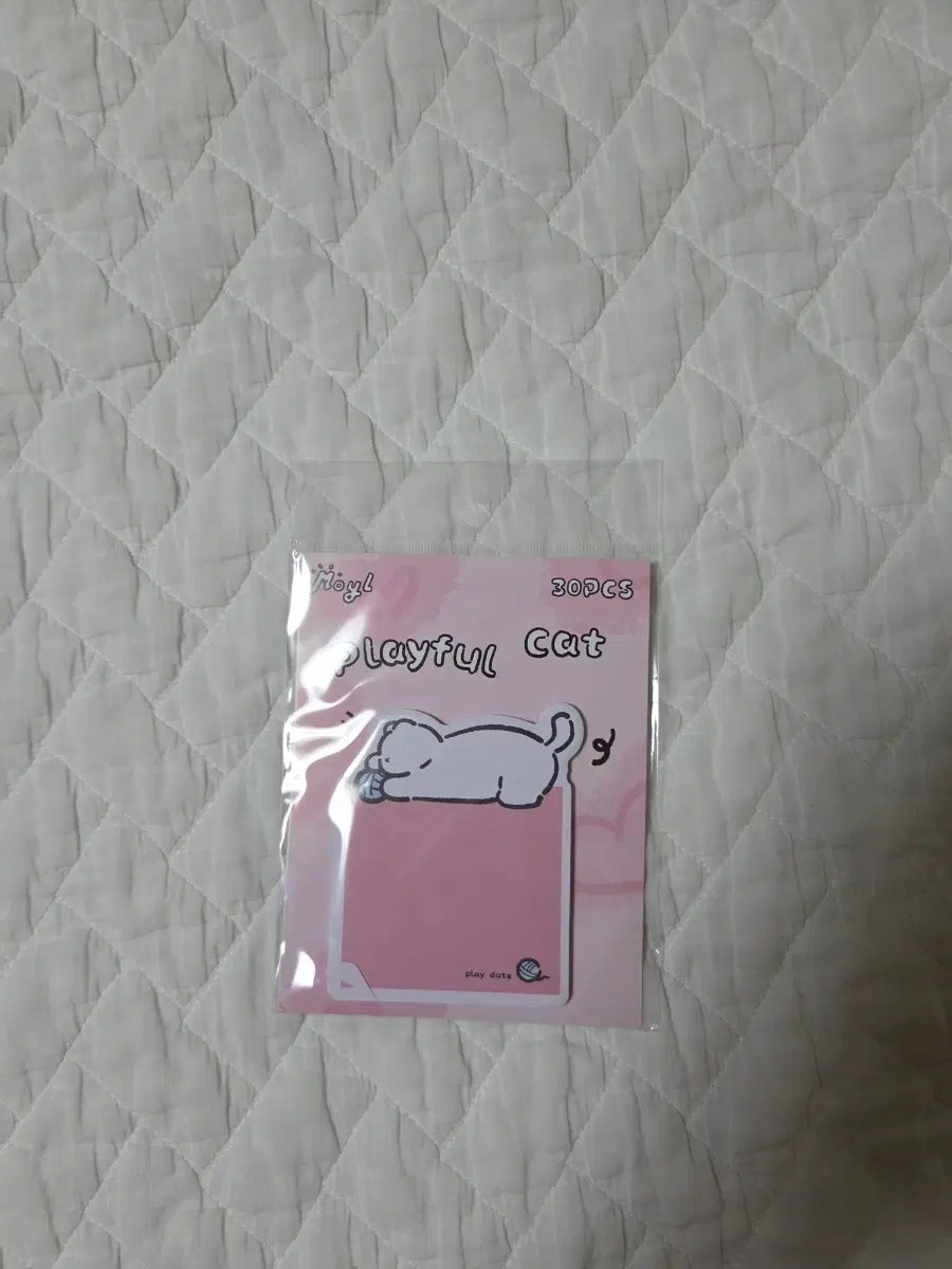 플레이풀 캣 메모지 30매 핑크