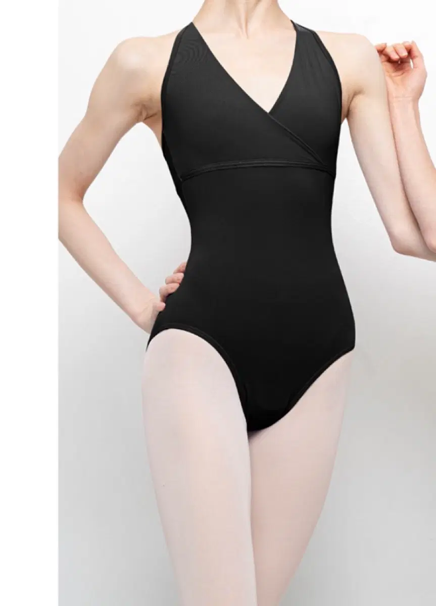 이발레샵 홀터넥 레오타드 블랙