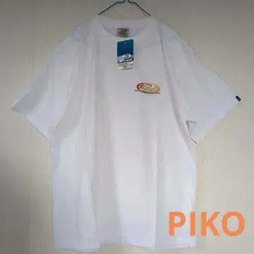 PIKO T셔츠 Y2K XL 택 포함 새상품 하자품 화이트 90s