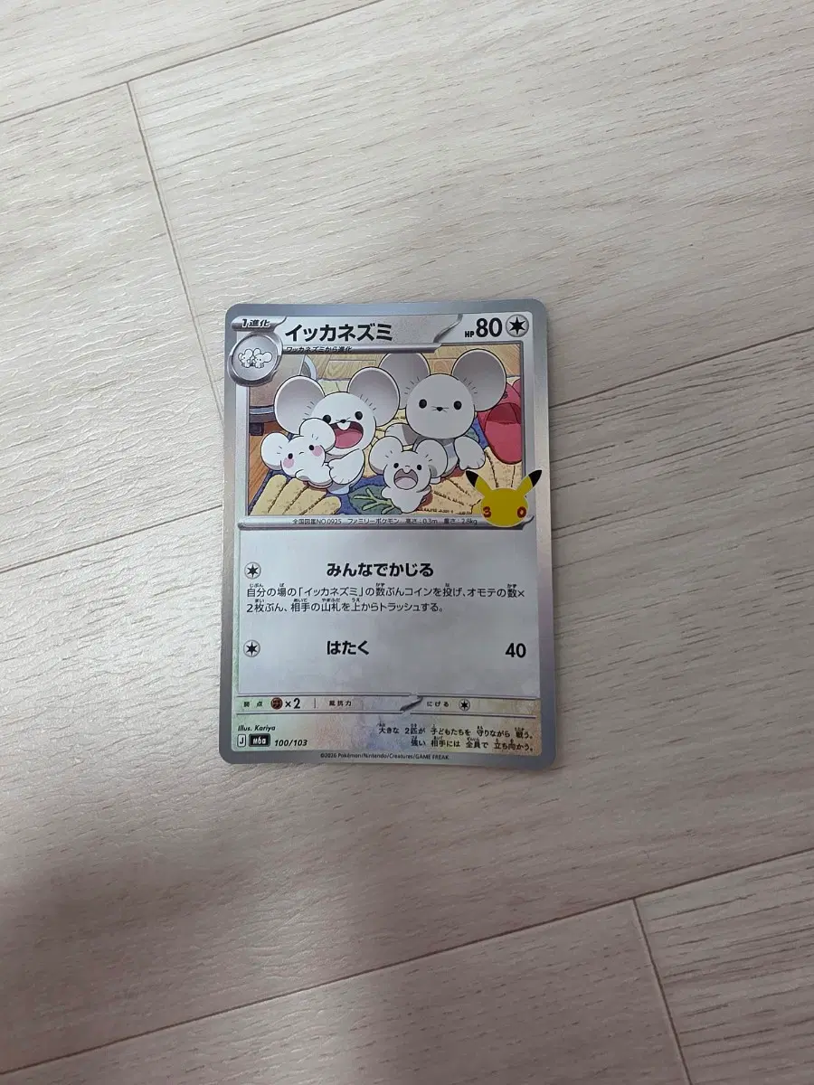 포켓몬카드 30주년 일판 파밀리쥐