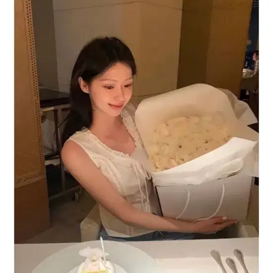 르플레인 벌스데이 블라우스 m