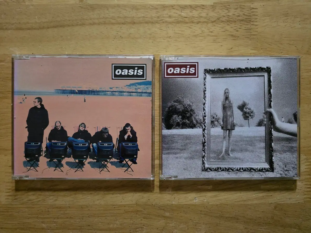 CD 음반 oasis 오아시스 싱글 2장