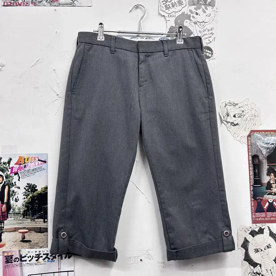 JPN 디키즈 롤업 카프리 팬츠
