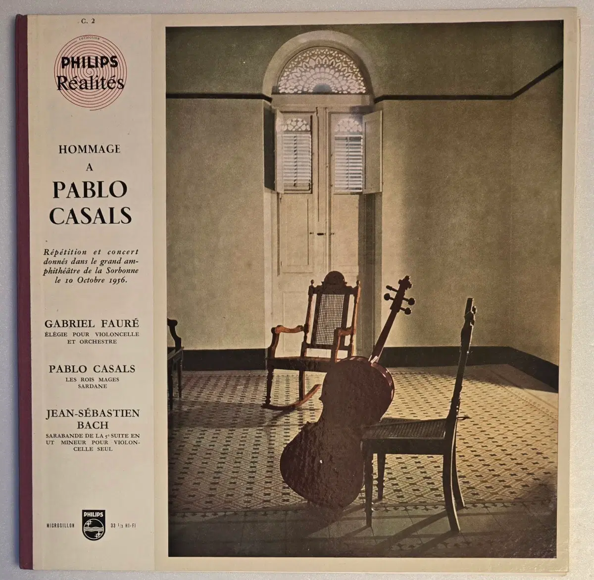 Pablo Casals 에게 바치는 헌정 LP ( 프랑스 Philips Realites C.2 / 넘버링 한정 G931, 1958 Mono)