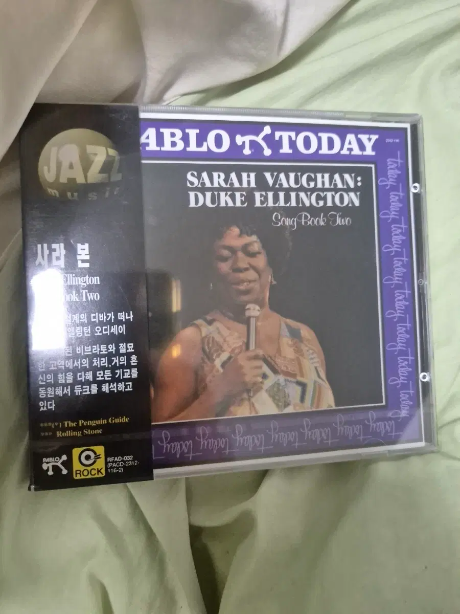 사라 본 듀크 엘링턴 송북 투 CD 미개봉품