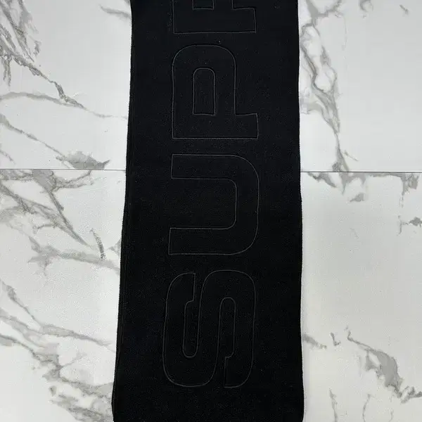슈프림 블랙 17FW 폴라텍 머플러