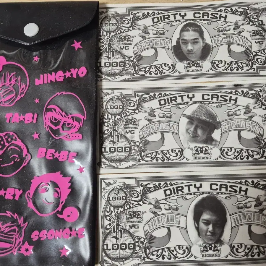 빅뱅 DIRTY CASH 지폐 세트