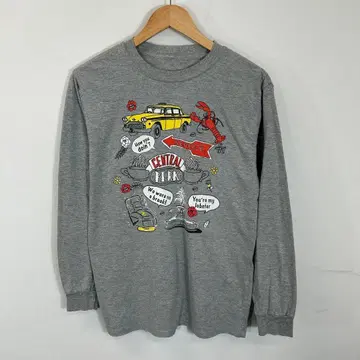 00s/vintage/롱T/멜란지 그레이/FRIENDS