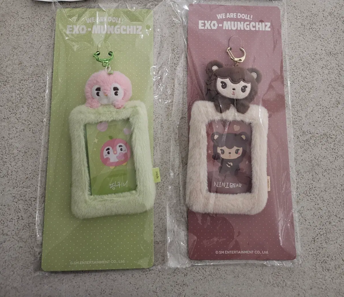 엑소 뭉치즈 핑귀니 니니베어 포카홀더