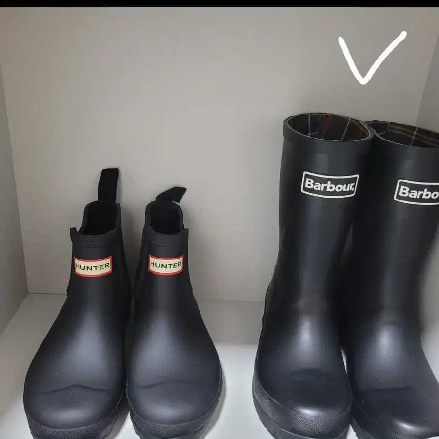 바버 Barbour 웰링턴 레인부츠 UK4 240