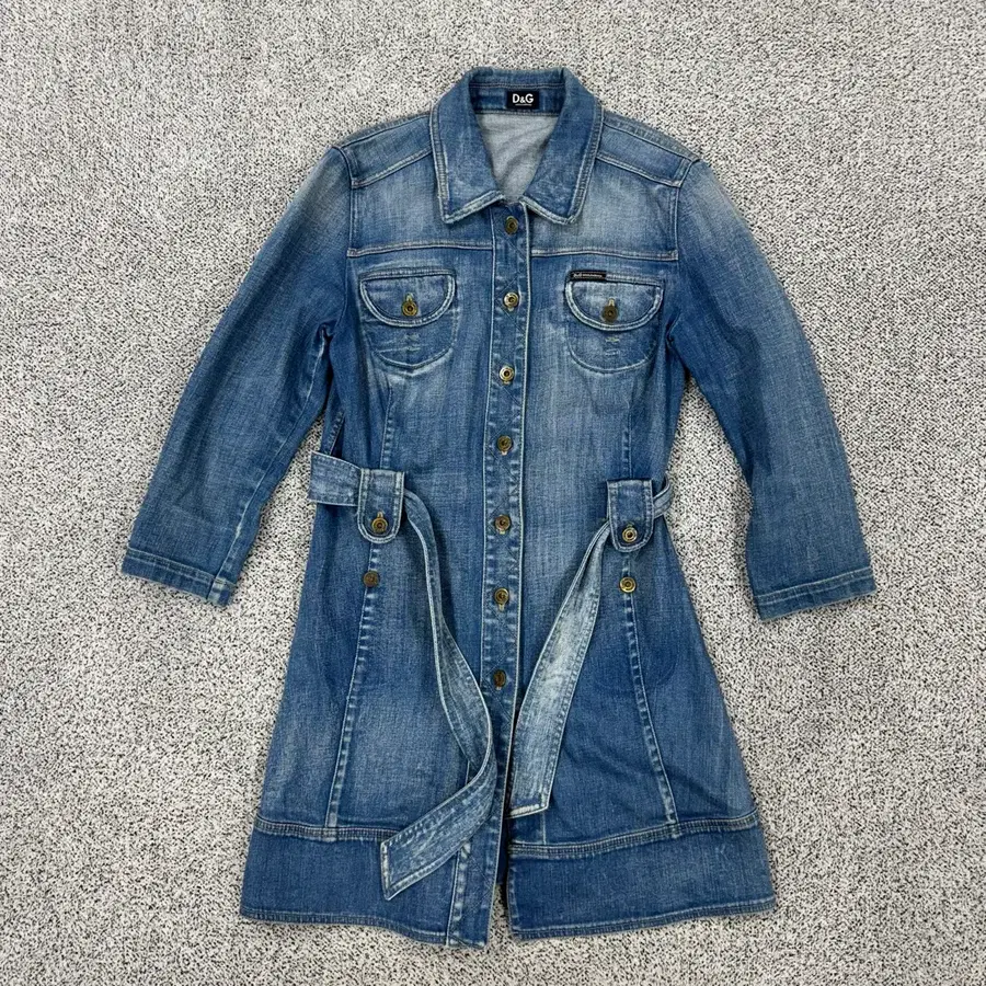 D&G 90s 데님 코트 원피스