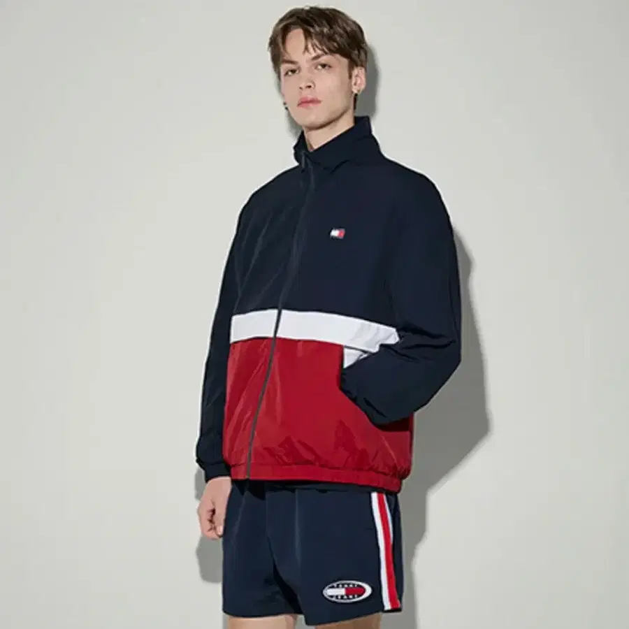 타미진스 TJM에센셜컬러블록자켓 바람막이 윈드브레이커 2xl xxl