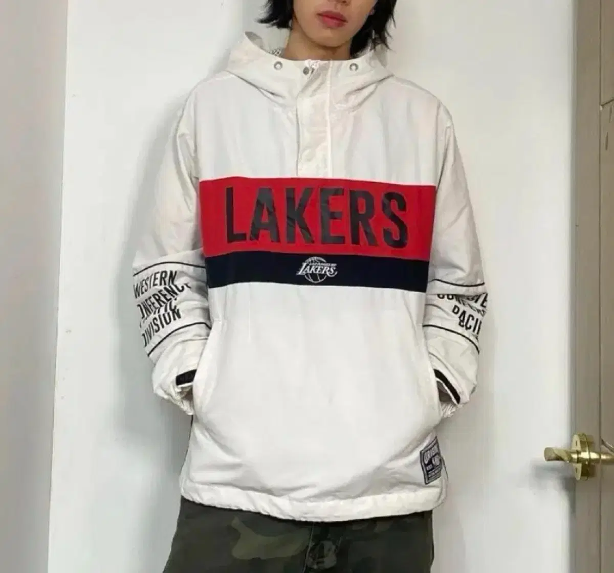NBA 레이커스 아노락 바시락 바람막이 M
