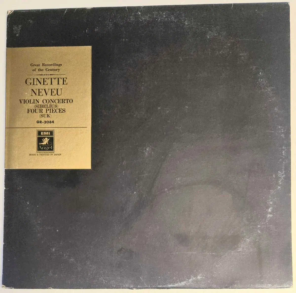 Ginette Neveu - 시벨리우스 바이올린 협주곡. 수크 4개의 소품 LP ( Angel Japan GR MONO )