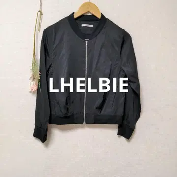 LHELBIE 렐비에 블루종 아우터 얇은 소재 무지 블랙