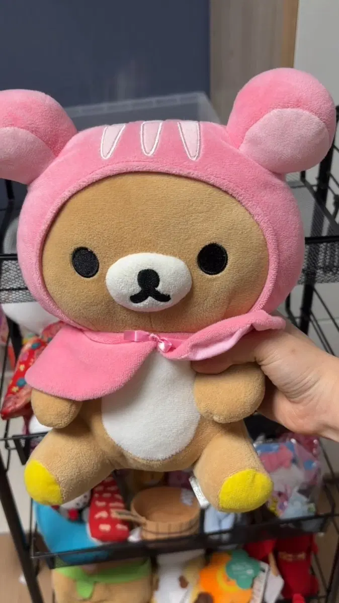 리락쿠마 핑크 인형