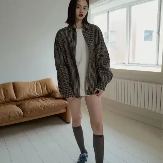 오버듀플레어 CHECK OVER SHIRT