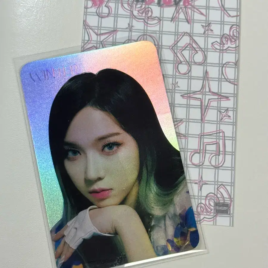 에스파 윈터 넥스트레벨 next level 홀로그램 포카