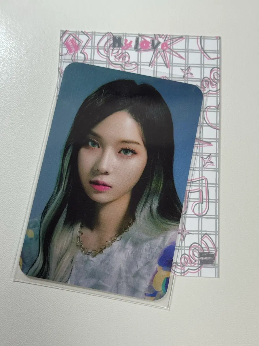 에스파 윈터 넥스트레벨 next level 키링 포카