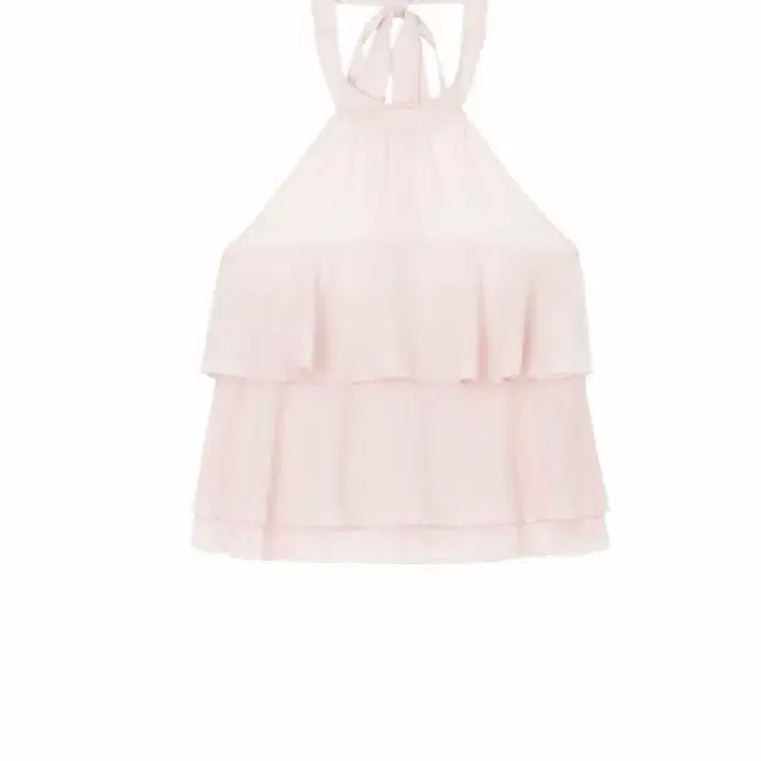 클리시어 디어 로지 홀터 블라우스 핑크 Dear rosy chiffon halter blouse