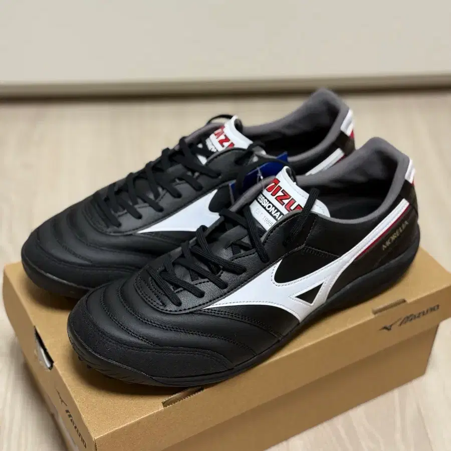 미즈노 모렐리아살라엘리트 TF 풋살화 270mm 블랙