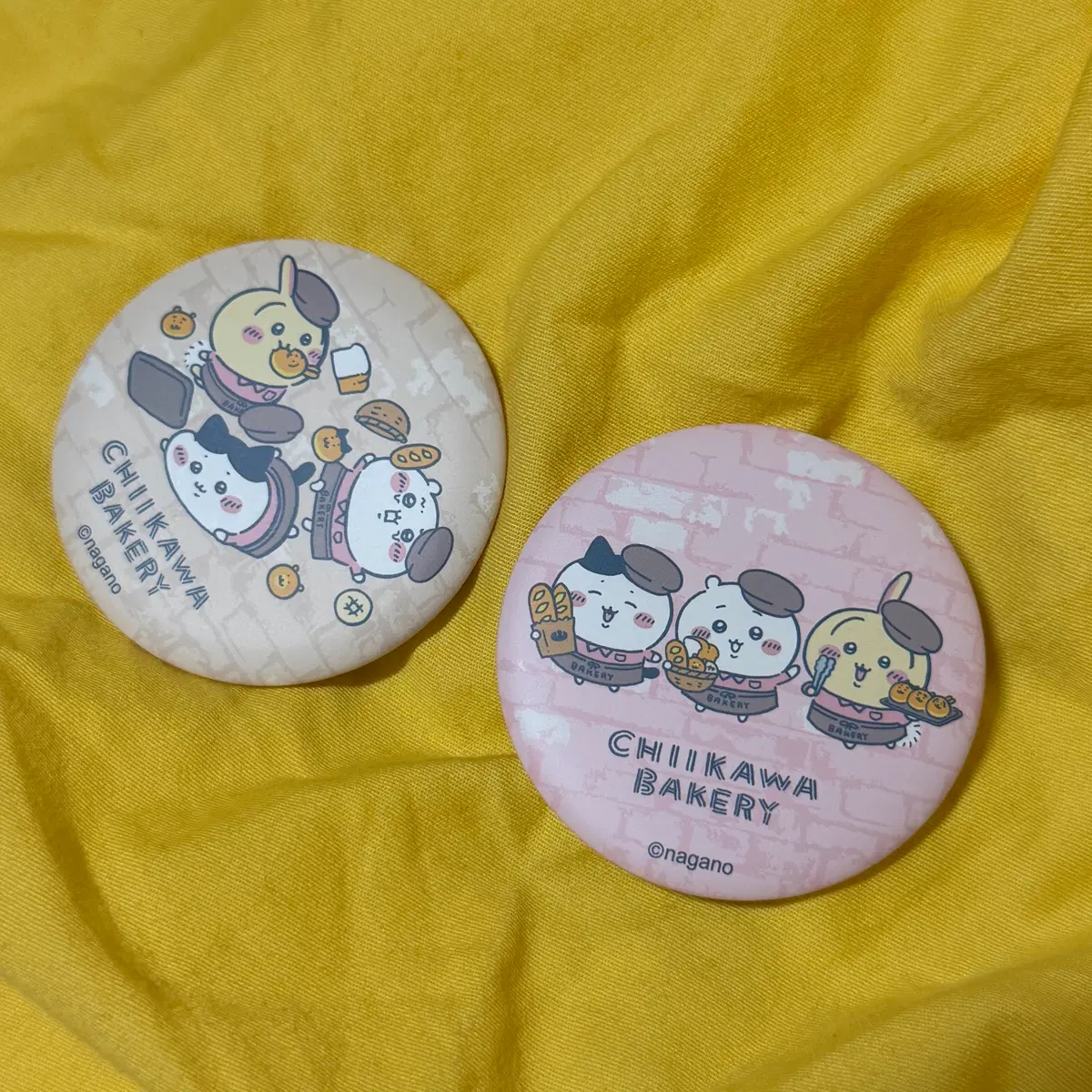 치이카와 베이커리 캔뱃지 치이카와 우사기 하치와레