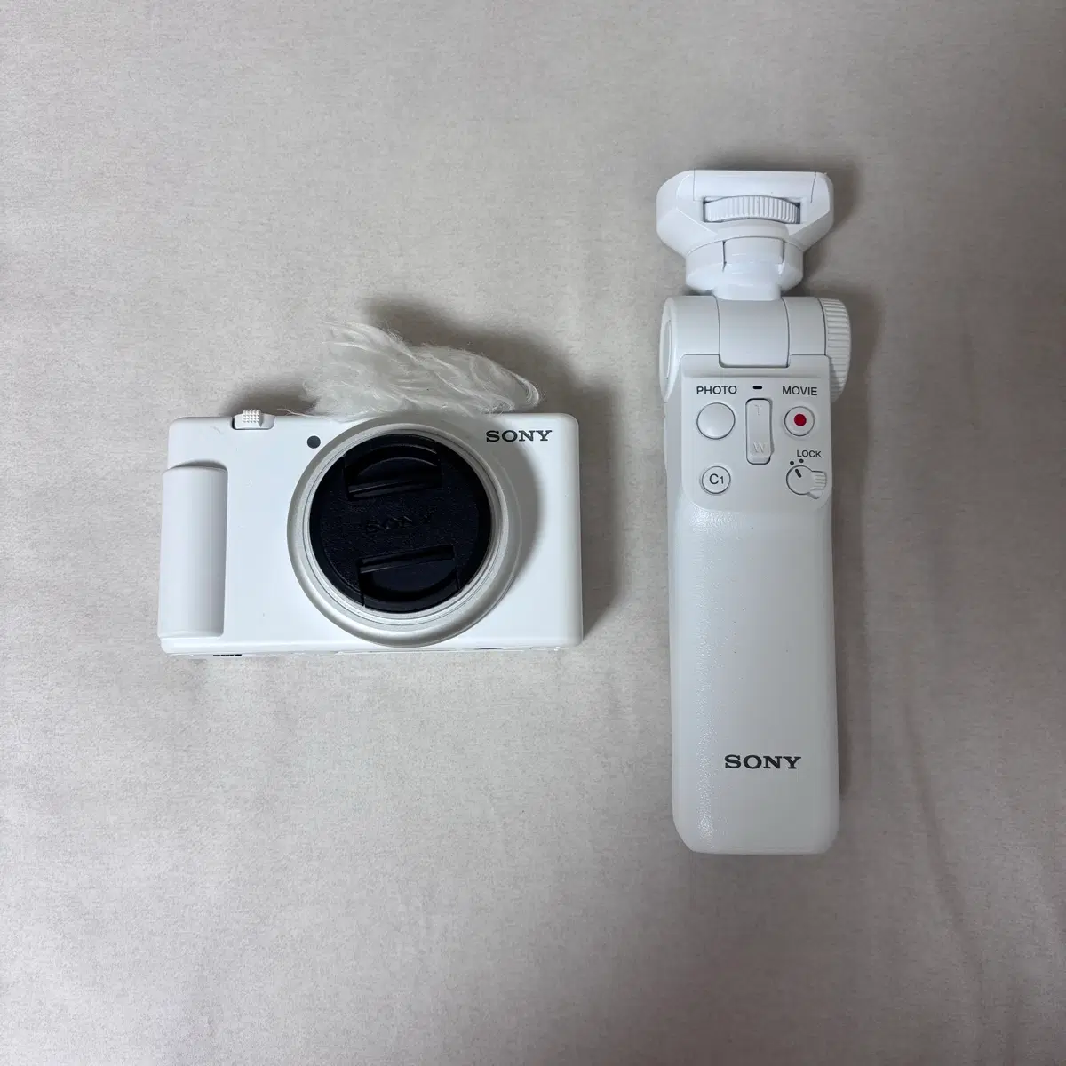 소니 ZV-1F 화이트 / GP-VPT2BT 슈팅그립 포함