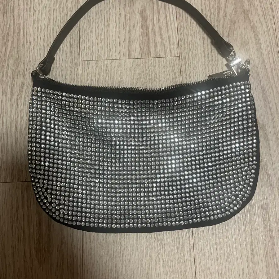 h&m 비즈백 메탈백 라인스톤 숄더백