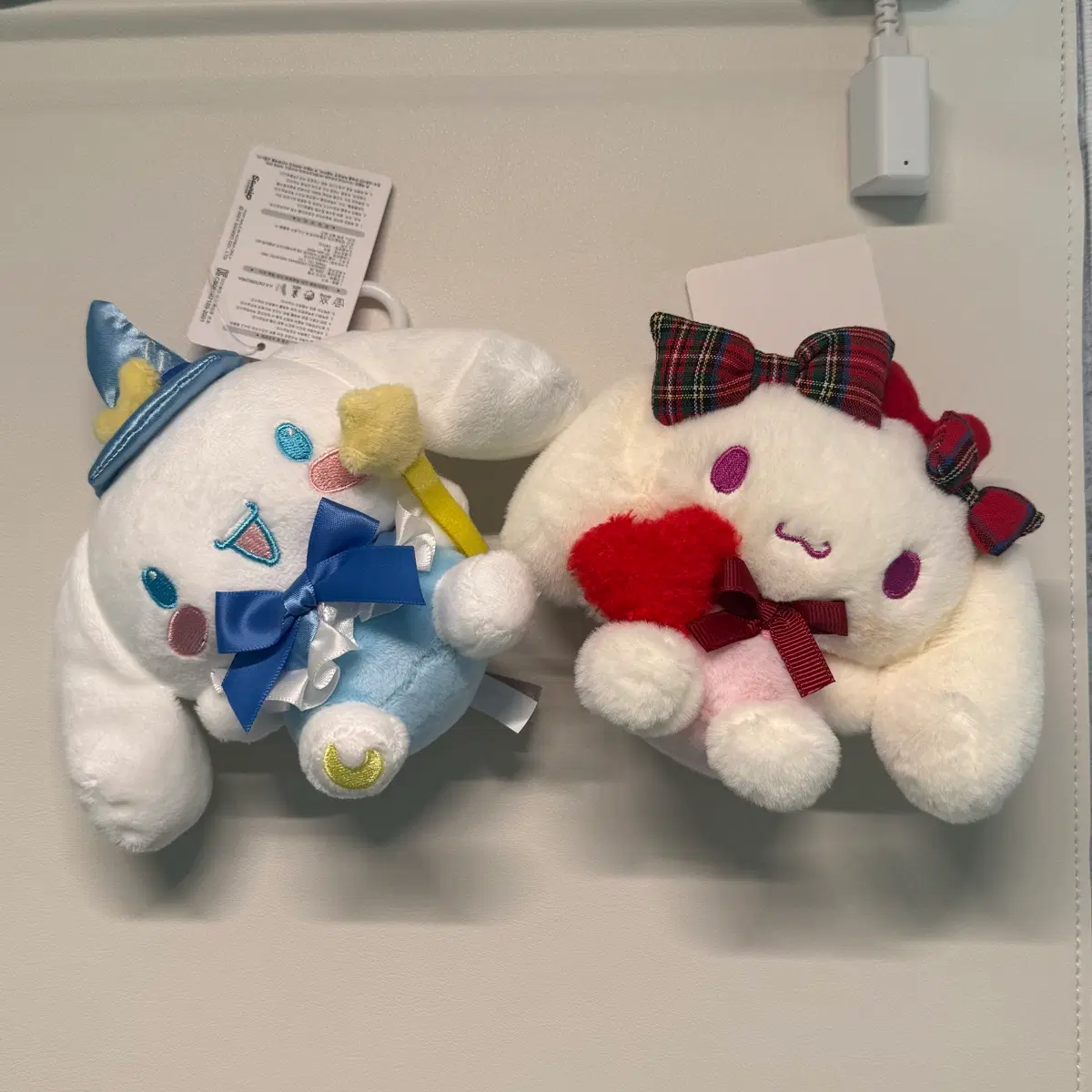 산리오 리본 러브 시나모롤 인형 마스코트 + 마법사 시나모롤
