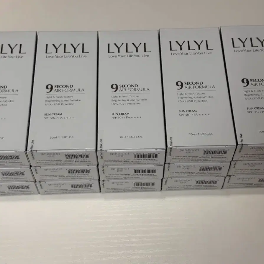 (미개봉/전부드림) 한국콜마 릴릴 4세대 나인세컨드 선크림 SPF50+ PA++++ 50ml, 15박스