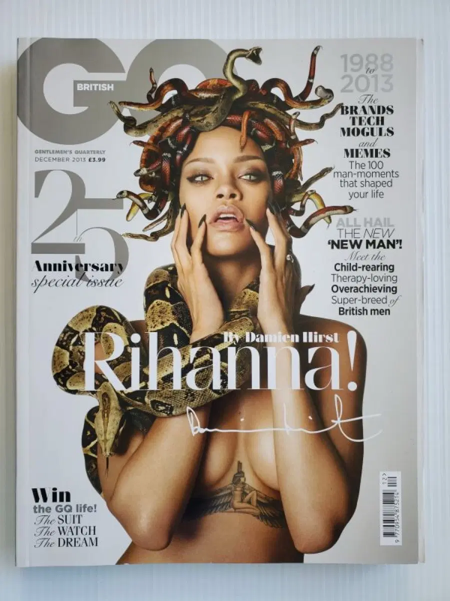 리한나 리아나 지큐 매거진 잡지 GQ 2013년 12월호 도서 서적