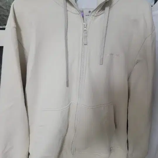 스노우 픽 후드 집업 베이지색