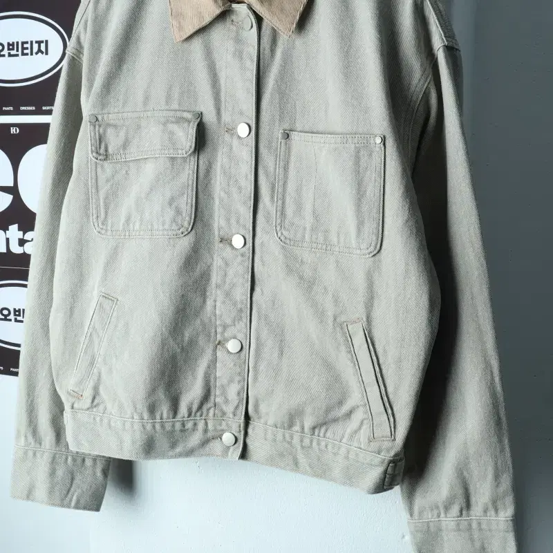 W(M) 에잇세컨즈 집업 바람막이 점퍼자켓 트러커 그레이-H39674