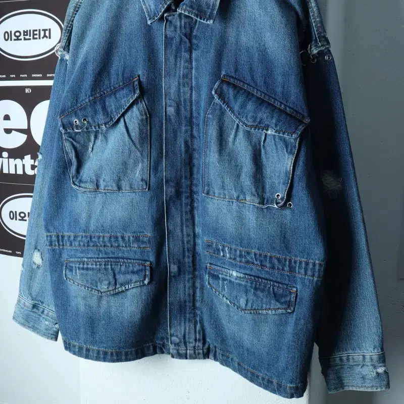 (L-2XL) 자라 집업 바람막이 점퍼자켓 1975 데님-H39691