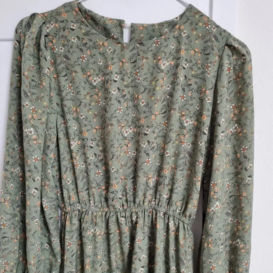 여성 플로럴 쉬폰 원피스 롱 원피스