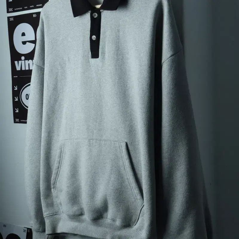 (2XL) 퍼스텝 맨투맨 티셔츠 빅사이즈 카라 그레이 올드스쿨-H39592