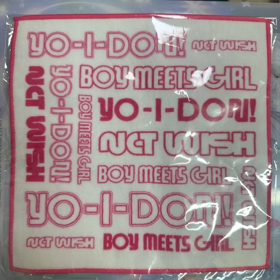 엔시티위시 사쿠야 요이돈 보밋걸 핸드타올 양도 YO-I-DON BOY MEETS GIRL 손수건 무모샵 특전