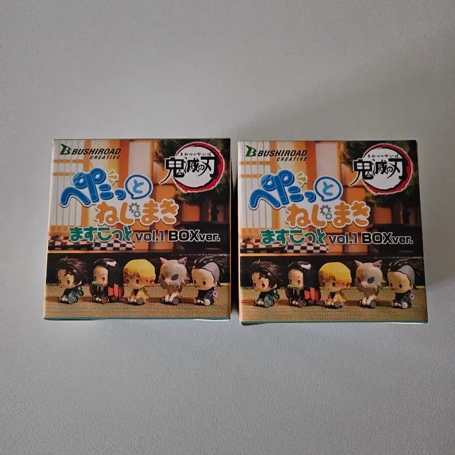 귀멸의 칼날 페탓토 태엽 마스코트 피규어 vol.1(젠이츠, 겐야)