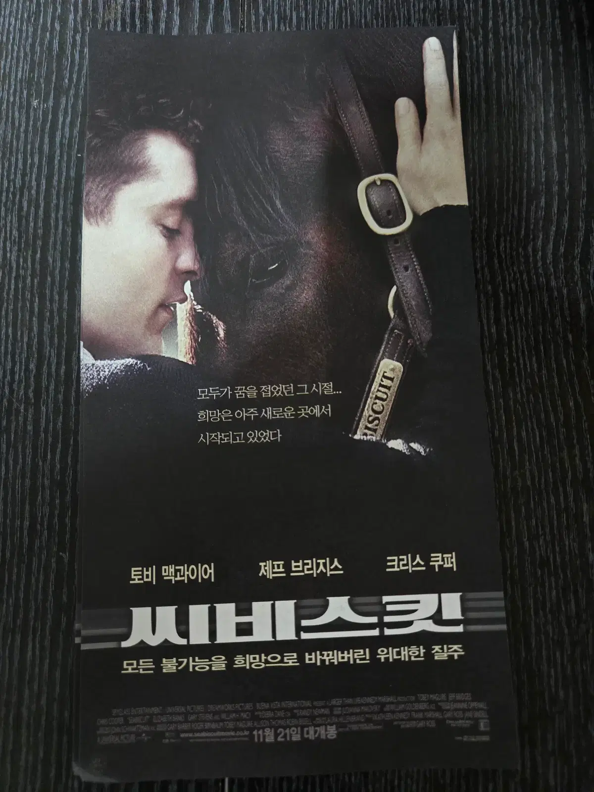 씨비스킷 / /영화전단지/영화자료/고전희귀