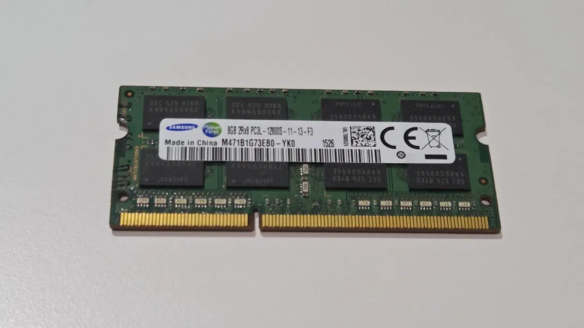 삼성 노트북용 메모리 8g ddr3 저전력. 팝니다