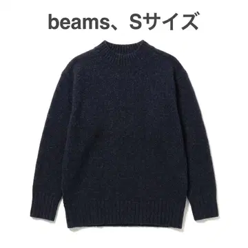 BEAMS 니트 스웨터 네이비 S 사이즈
