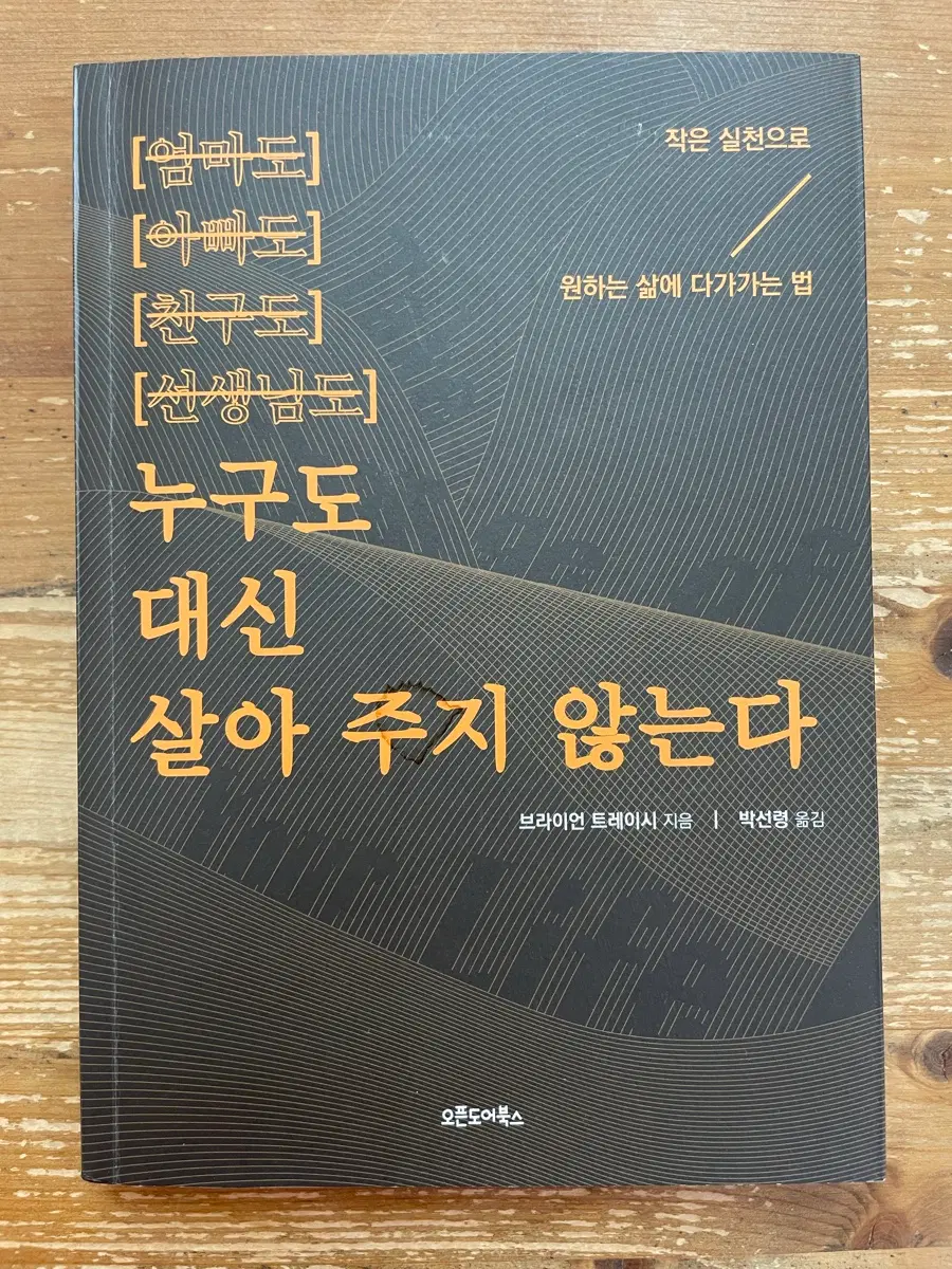 누구도 대신 살아 주지 않는다 - 브라이언 트레이시